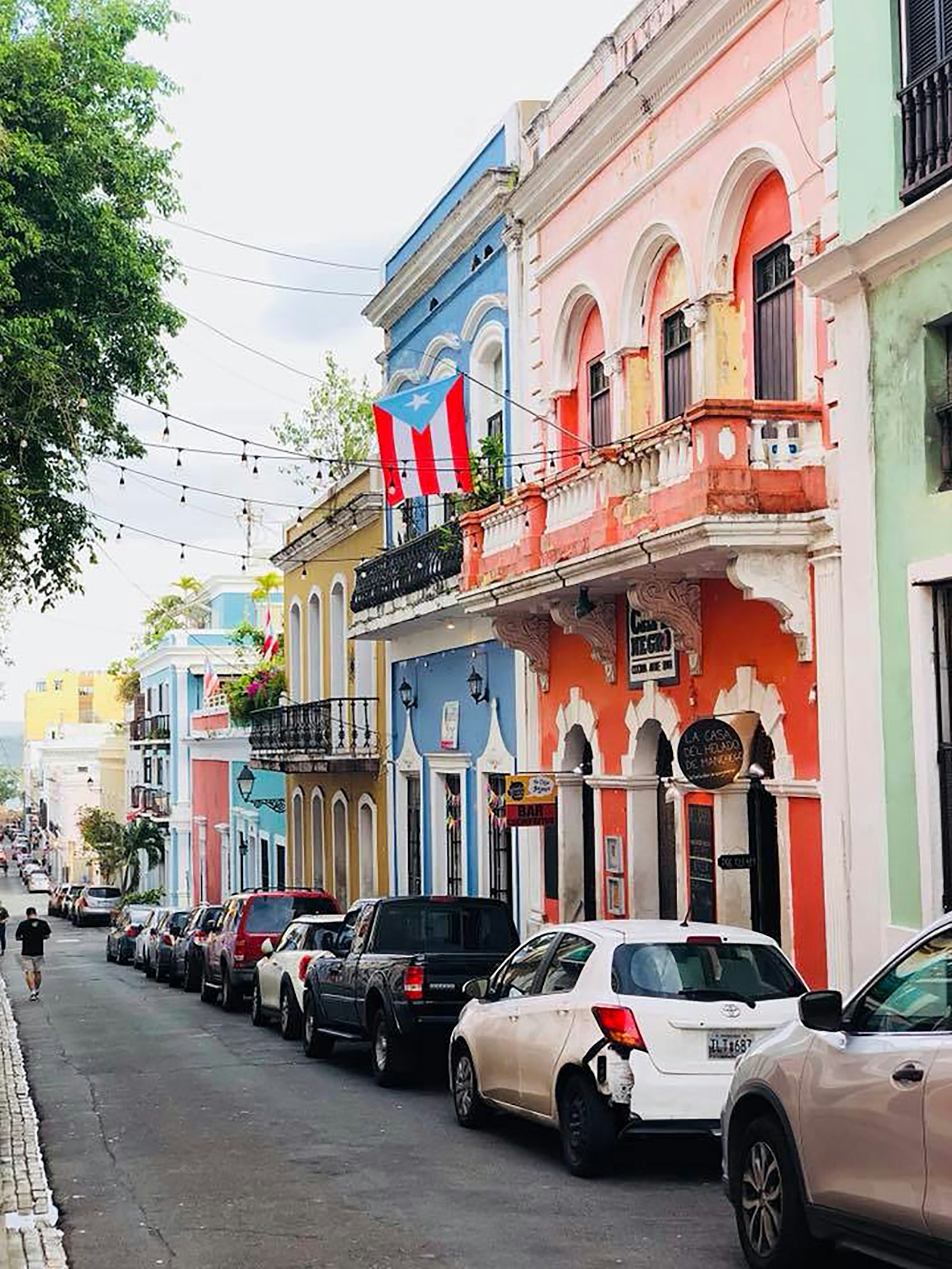Colourful street in Old San Juan, Puerto Rico