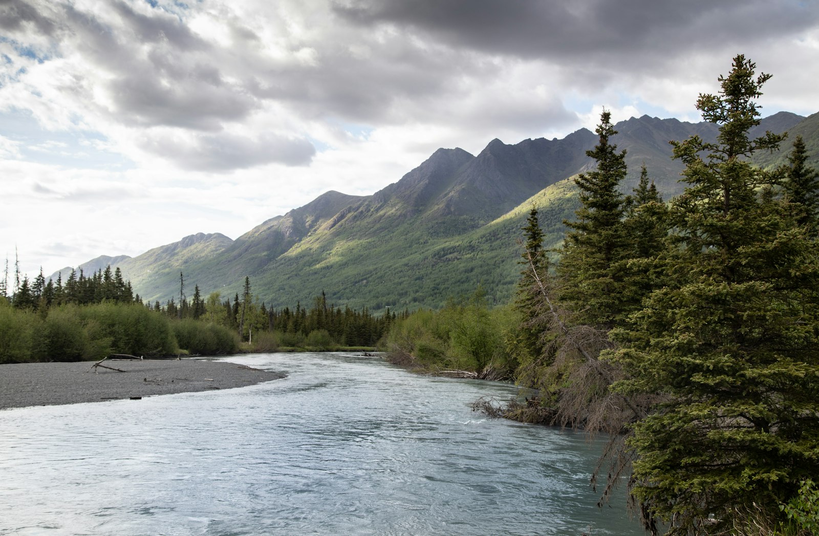 Snow-capped peaks in the northern wilderness